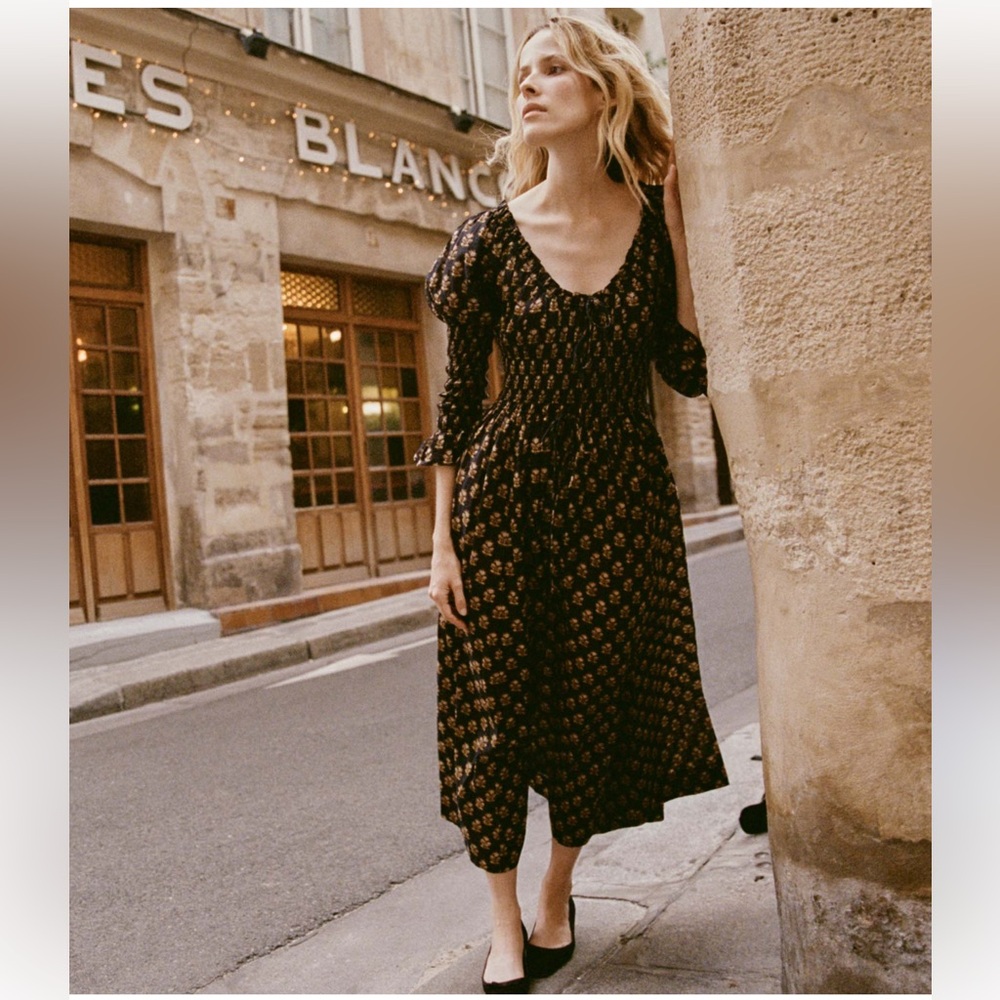 Doen Kaira Dress - Noir Meadowsweet Floral